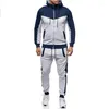 Survêtements pour hommes Hommes Set Zipper Sweats à capuche Pantalon Casual Survêtement Printemps Automne Mâle Slim Fit 2 Pièces Ensembles Sportswear Hip Hop Sweatshirts