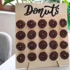 20-gaats donut muurhangende donuts houder stand boards bruiloft decor accessoire eettafel decoratie baby kinder verjaardagsfeestje 2104271e