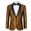 Abiti da uomo Designer Abito elegante Seta Rosso Nero Paisley Bowtie Set Blazer Jackage Cappotto Smoking Abito da sposa slim fit Barry.Wang