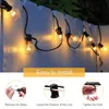 Dekoracje świąteczne Ganriland G40 Tungsten Outdoor Light Eu US Plug 7W Globe Edison żarbowane żarówki Wodoodporne IP44 Fairy Light Chain 231214