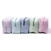 25pcs Lot Seersucker Cosmetic Bag Multi Candy Colors Rectangle Bag Women Women Associory Gift Domil059 220119332m