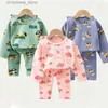 Pyjamas Kinder Schlafanzug Weihnachtsnachtwäsche für Jungen Mädchen Baumwolle Herbst Winter Nachtwäsche Kind Home Kleidung Pyjamas Zweiteiliges Set R231214