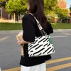 Shopping Bags Large Capacity Shoulder Bags for Women Summer Fashion Cherry Pattern Handbag Big Size Canvas Shopping Bag Pack 231213