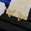 Fashion Designer Jewelry gold earrings for women 925 Silver Letters Hoop Earring Womens V Stud Earrings With Box Wedding Ear Studs Pendants G-5