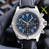 Topselling 6 Style Super-Avenger Mens zegarki na rękę Auto Data 43 mm wielofunkcyjny chronograf działający VK kwarcowy pasek Tkanina Super wysokiej jakości zegarki męskie
