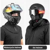 Cycling Caps Masks ROCKBROS casquette de cyclisme hommes femmes moto cagoule Sports de plein air coupe-vent chaud polaire masque de Ski complet pour l'automne hiver 231213