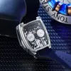 Montre-bracelets Pinarelloadvanced Limited Edition Men's Mechanical Watch Personnalize Design Scouving Automatic Rubber Men Reloj Hombre