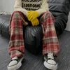 メンズパンツ韓国スタイルのトレンディウールレトロレトロカジュアル秋の冬の男性と女性のためのレトロカジュアルゆるいまっすぐなレッグカップル