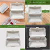 Disposable Plastic Tableware Dog Packing Box Commercial Disposable Plastic American Takeout Custom Hamburger Cake Shop Rice Degradatio Dhsvy