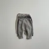 Pantalones Calzoncillos a rayas para bebés Primavera y otoño Pantalones sueltos para niños y niñas Pantalones coreanos negros