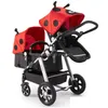 Strollers# Twins Baby Stroller Born Black Light Carriage Mtifunction Aluminum Alloy Double Prams1 Drop Delivery Baby, Kids Maternity S Dhbit