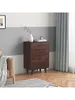 DRESSER CABINET BAR CABINET storge cabinet lockers Real Wood spray paint Retro round handle can be placed in the living room bedroom dining room color auburn