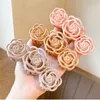 new Camellia Blossom Clip Hair Accessories Women's Summer Net Red Blossom Hair Clip Small Fragrance Top Clip Retro Hair Clip 5 sets/piece