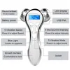 4D Microcurrent Face Massager Roller Electric Lift Arms Legs for Anti Aging Wrinkles V Shape Massage 231226