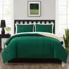 Beddengoedsets Mainstays Groen 7-delig bed in een tas dekbedset met lakens 231214