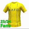 Al Nassr FC camisas de futebol Ronaldo 2022 2023 2024 Home amarelo fora 22 23 24 CR7 Gonzalo Martinez Talisca Ghislain Konan Vincent Aboubakar masculino camisa de futebol Al-Nassr FC