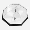 Paraplyer transparent paraply för kreativa regn kvinnor flickor damer nyheter långa hanterar regntäta unbrellas t21c