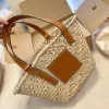 Straw A5 Basket Designer Borsa Donne Fold Shopper Handbag Luxurys Raffias Bagna estate Weave Weave Bucket Mens Crossbody Clutch Clutch BASS