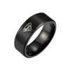 Bague en acier inoxydable pour hommes, symbole Superman, or, argent, noir, titane, garçon, nouvelle mode, 326t