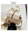 أكياس الكتف العلامة التجارية Pu Leather Handbag Women Luxury Crossbody Bag Prede Messenger Pres