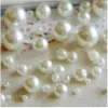 Entier 1000pcs Nouvelle mode blanche mélange fausse perles en vrac 4 mm 6 mm 8 mm 10 mm 12 mm Fit Bracelets européens Diy321s