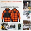 Herren Daunenparkas 21 Bereiche beheizte Jacke Herrenjacke beheizte Winterfrauen elektrische USB-Heizung taktische Jacke Mann Thermoweste Körperwärmer Mantel 231213