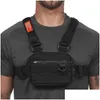 Borse da esterno Chest Rig Borsa da corsa Uomo Streetwear Hip Hop Marsupio Moda Sport all'aria aperta Palestra Allenamento Accessori fitness Tattico V Dhzqh