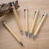 Ballpoint Pens 100 PcsLot Bamboo Pen Stylus Contact Office School Supplies Writing GiftsBlue Ink 231213