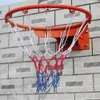 ボールズバスケットボールリムゴール45cm壁ドアマウントハンギングフープネットとすべての天気屋内屋外の壁に取り付けられた231213