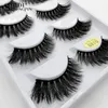 False Eyelashes SHIDISHANGPIN 50 pairs natural long false eyelashes fluffy 3d mink lashes make up 100 cruelty free fake eyelash faux cils G810 231213