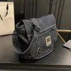 Designer Womens Denim Shoulder Bag 31cm Classic Embroidered Luxury Tote With Adjustable Shoulder Crossbody Bag Travel Airport Bag Shopping Bags Mommy Bags Sacoche