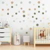 Autocollants muraux imperméables amovibles à points colorés, 3 pièces, pour chambre d'enfants, chambre à coucher, salon, décoration de la maison, décor mural