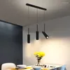 Lampadari moderni angoli lunghi lungo la cucina regolabile camera da pranzo lampada da comodino rotatibile bar ristorante illuminazione da caffè