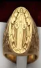 S1837 Modna biżuteria Virgin Mary Ring Men Men Kobiet Ring0124343113