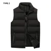 Men's Vests Vest Jacket For Men Winter Sleeveless Jackets Fashion Cotton-Padded Waistcoat Casual Coats Plus Size M-8XL Top 8