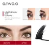 Mascara otwoo 12pcsset 3d Silk Fiber Eyelash svart vattentät långvarig pisk tjocka ögonfransar 231213