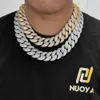 22mm bubbla kubansk kedja zirkonhalsband modemärke personaliserade mäns smycken hiphop armband kni5