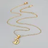 Correntes colar estrela lua corrente sobrenatural amuleto presente de aço inoxidável para mulher homem ouro cor pingente moda jóias