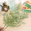 Decorative Flowers 10/50PCS Christmas Artificial Pine Branches Fake Plant Green Leaves Xmas Tree Year Party Wedding Home Decor DIY Gift Box