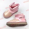 Autumn and winter new fluffy fruit body frozen down short boots for children's frozen fruit boots