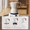 コーヒーポット150mlダブルポット3人用エスプレッソction moka屋外醸造高温コーヒーウェアティーウェア231214