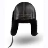 Bérets 2023 Mode Hommes Véritable Rex Fourrure Bomber Chapeau Ushanka Cap Trapper Russe Homme Ski Chapeaux Casquettes En Cuir De Mouton Hiver Chaud