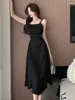 Abiti casual 2023 Estate Donna Abito da sera sexy Senza maniche Backless Wedding Hollow Long Stretto Club Party Elegante fasciatura Lady