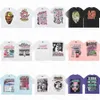 مصمم Mens Thirts Hellstar Tshirts Short Rapper Shirt Print Tees Men مغسول رمادي حرفة ثقيلة للجنسين S-XL 28 Colors Option