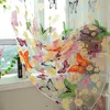 Curtain 4pcs/lots Beautiful Window Butterfly Sheer Voile Door Panel Drape Room Divider Home