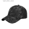 Berretti da baseball Sport all'aria aperta Caccia da campeggio Berretto da baseball mimetico da uomo Cappello snapback Verde scuro Marrone Grigio Nero Rosso YQ231214