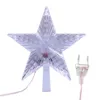 Andra evenemangsfestleveranser Plug i Christmas Tree Topper Star LED Lighted Star Tree Top 5-Point Star Night Light Treetop Star Fairy Light for Holiday Decor 231214