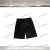 xinxinbuy 2024 Men kvinnor designer shorts sammet roma bokstav jacquard tyg kort svart vit brun grå s-2xl