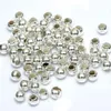 500pcs lot Silver Plated Round Ball Alloy Beads Spacer Beads For Jewelry Making Accessories DIY 3 4 5 6 8mm312q