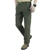 Pantalons pour hommes respirant Cargo léger décontracté hommes pantalon tactique confort Simple mâle Joggers pantalon couleur unie hommes vêtements